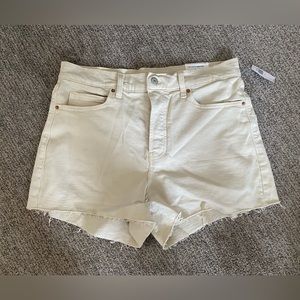 Off White Denim Shorts - Old Navy